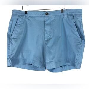 Crown & Ivy Motion Flex Shorts Mens 40 Blue Classic Fit Stretch Twill Preppy